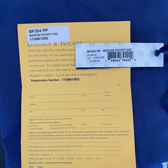 Dooney & Bourke Medium Pocket Single Strap Sac - Picture 10 of 10